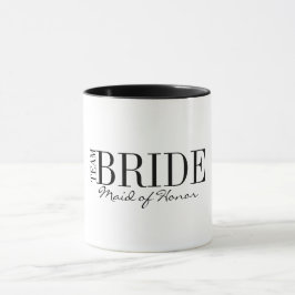 Team Bride Maid of honor Brudens sida Coffee Mugg