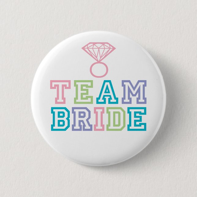 Team Bride med Diamond Ring Knapp (Framsida)