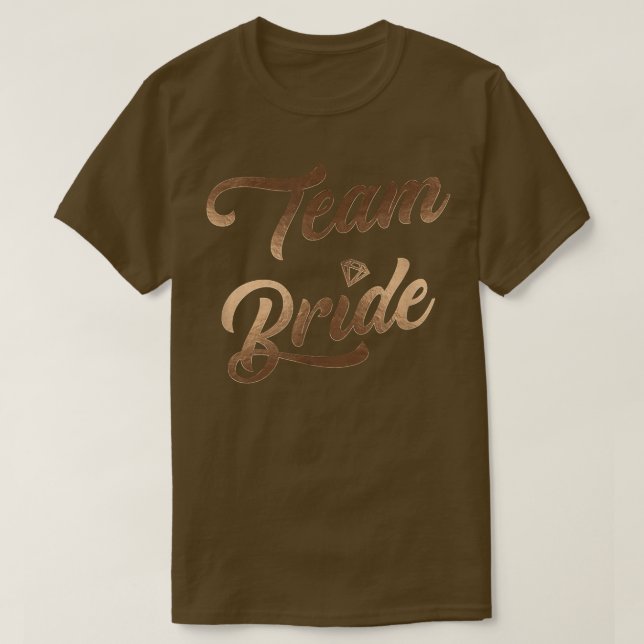 Team Bride Möhippa Bachelorette Party Weddin T Shirt (Design framsida)