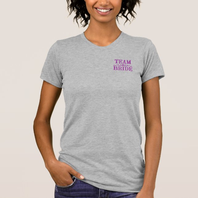 Team Bride Pocket Shirt Tee (Framsida)