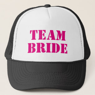 TEAM BRIDE rosa bachelorette Party truckerkepss Truckerkeps