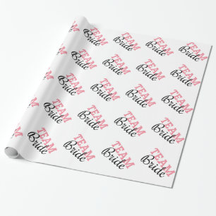 Team Bride Rosa Script Presentpapper