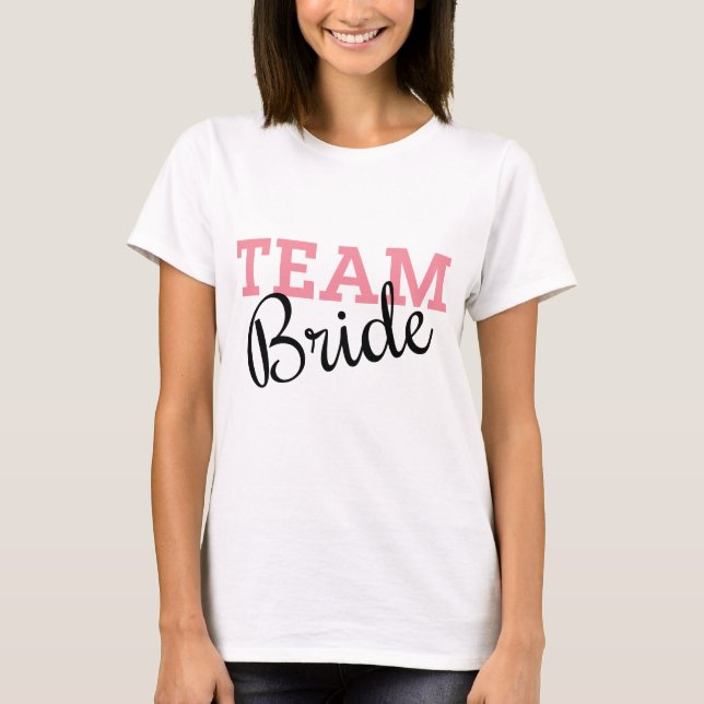 Team Bride Rosa Script Tröja (Framsida)