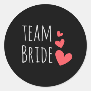 Team Bride Runt Klistermärke