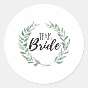 Team Bride Runt Klistermärke