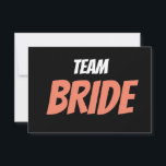 Team Bride Tack Kort<br><div class="desc">Team Bride</div>