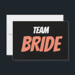 Team Bride Tack Kort<br><div class="desc">Team Bride</div>