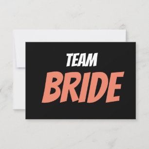 Team Bride Tack Kort