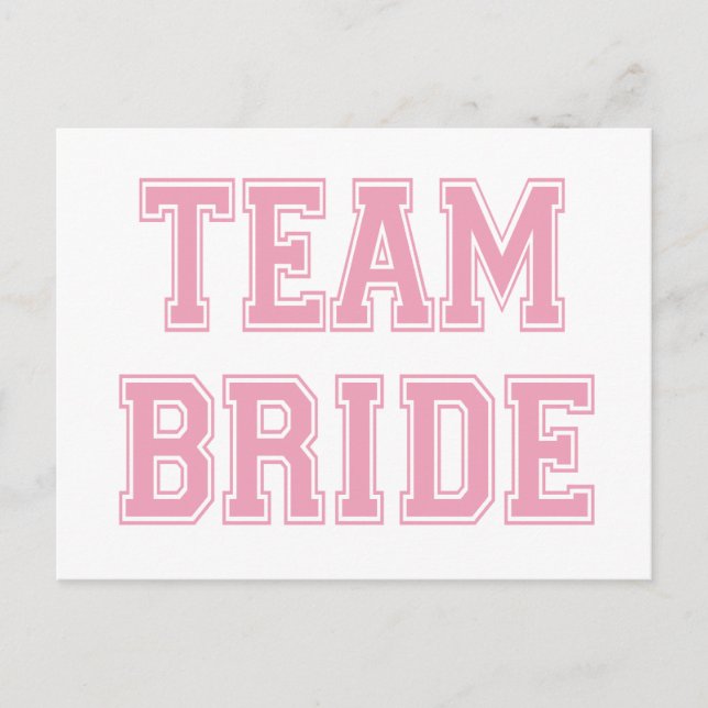 Team Bride Vykort (Framsida)