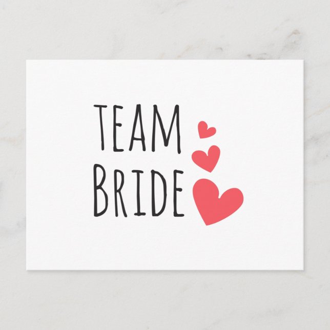 Team Bride Vykort (Framsida)