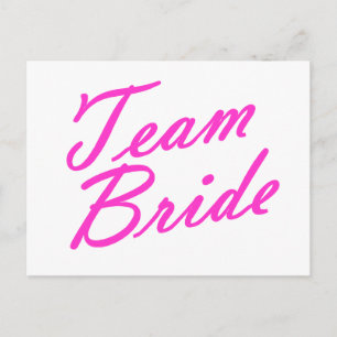 Team Bride Vykort