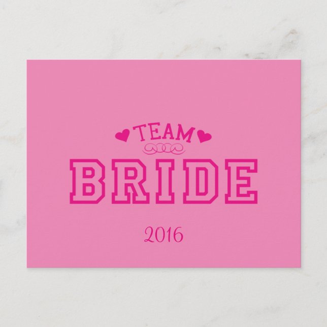Team Bride Vykort (Framsida)
