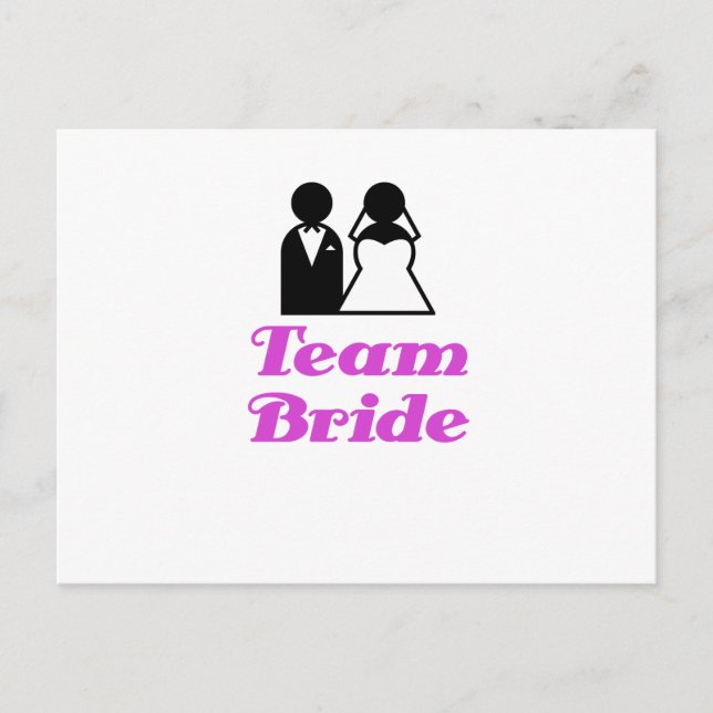 Team Bride Vykort (Framsida)
