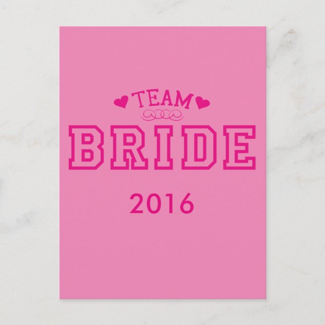 Team Bride Vykort (Framsida)