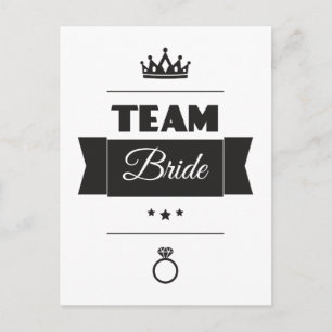 Team Bride Vykort