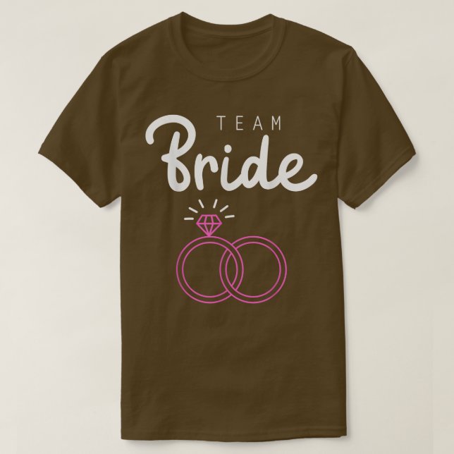 Team Bride Wedding Party Bachelorette Party Matchi T Shirt (Design framsida)
