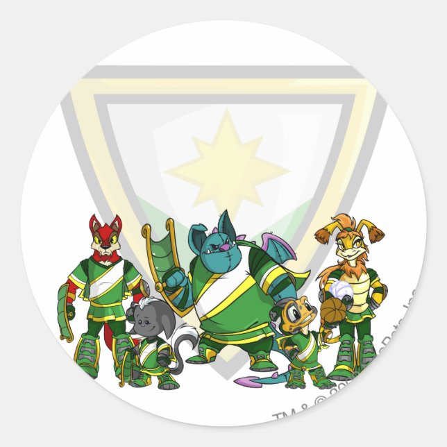 Team BrightStor-grupp Runt Klistermärke (Framsida)