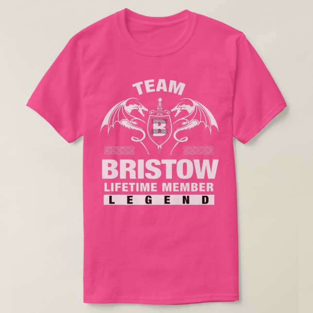 Team BRISTOW-livstidsmedlemmens gåvor T Shirt (Design framsida)
