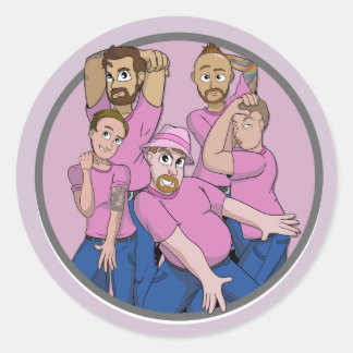 Team Britney-klistermärke Runt Klistermärke