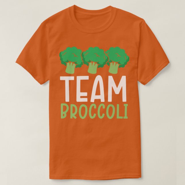 Team Broccoli Vegan Älskare Vegetable Healthy Vege T Shirt (Design framsida)