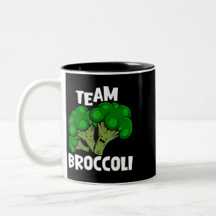 Team Broccoli Vegan Vegetarian Vegetable Älskare Två-Tonad Mugg