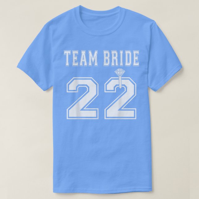 Team Brud 2022 Bröllopsfest Matchande  T Shirt (Design framsida)