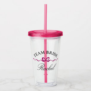 Team Brud Accessory · Anpassad Brudtjejpresent Take Away Mugg