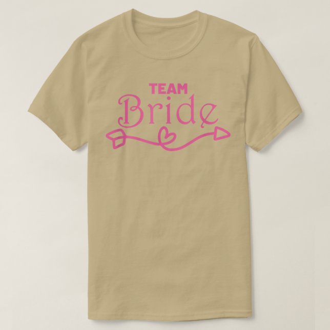 Team Brud  Brudlaget på möhippan  T Shirt (Design framsida)