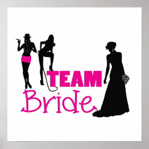 Team Brud - brudtärna Poster