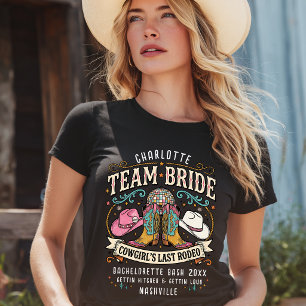 Team Brud! Cowgirl's Last Rodeo Western T Shirt