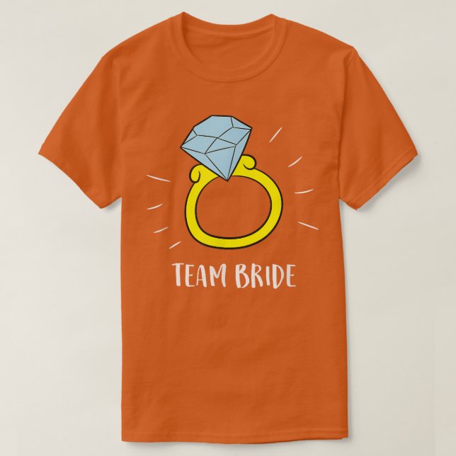 Team Brud Diamantring  T Shirt (Design framsida)