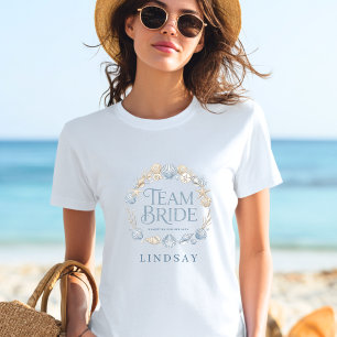 Team Brud! Elegant Strand Kustbrud Snigelskal T Shirt