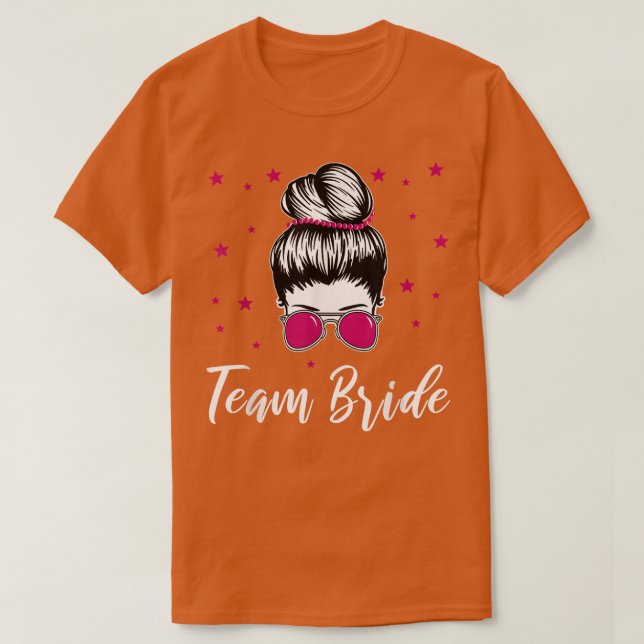 Team Brud Gifta Cool Brud Hen Natt  T Shirt (Design framsida)