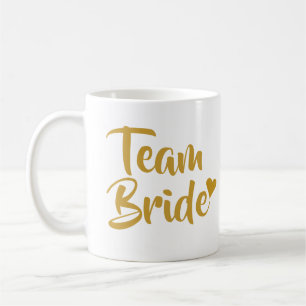 Team Brud Guld Hjarta Kaffemugg