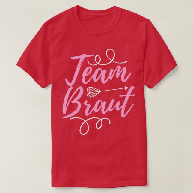 Team Brud Hen Hen Flicka Dam Flicka T Shirt (Design framsida)