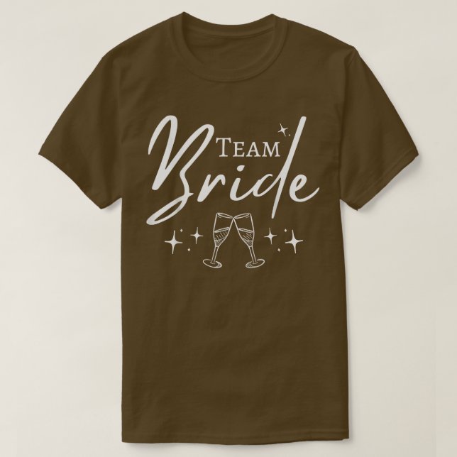 Team Brud Roligt Bachelorette-set för Bröllopspart T Shirt (Design framsida)