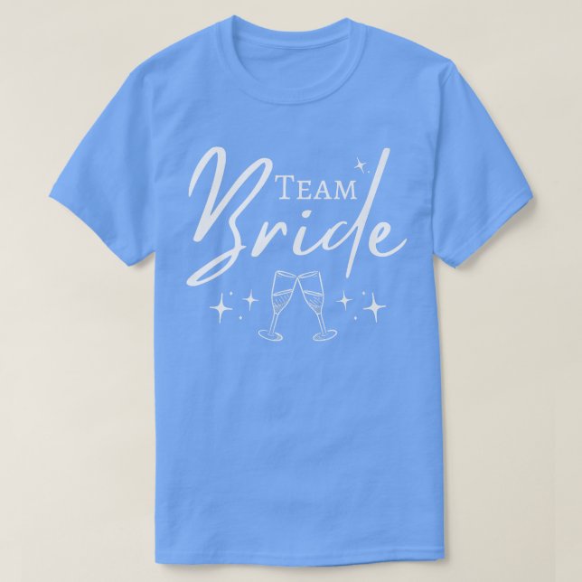 Team Brud Roligt Bachelorette-set för Bröllopspart T Shirt (Design framsida)