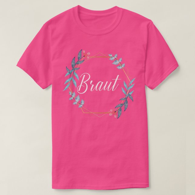 Team Brud Sjung Om Bruden Fest Brud 10 T Shirt (Design framsida)