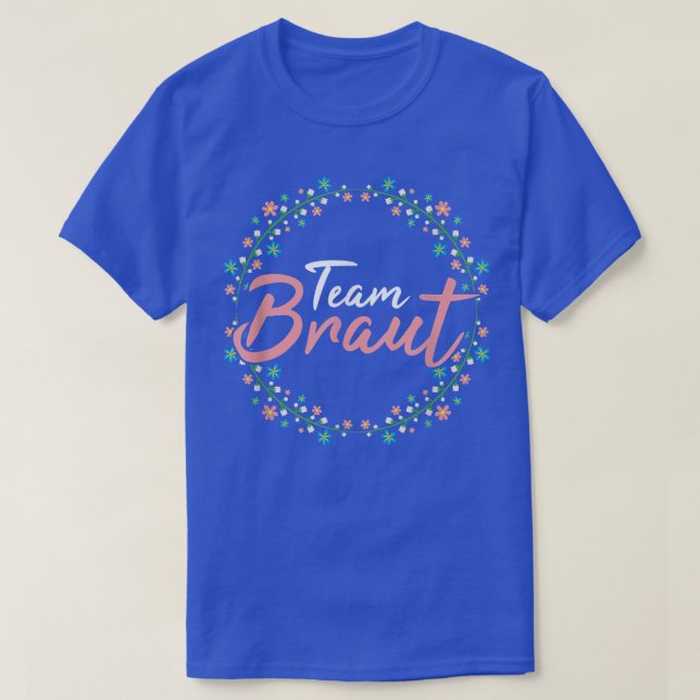 Team brud  Speningsfest  T Shirt (Design framsida)