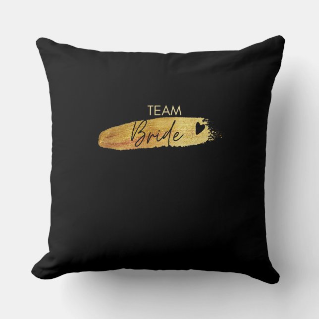 Team Brud Svart Kudd Kudde (Framsida)