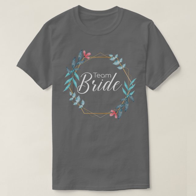Team Brud Svinet gör Brud 14 T Shirt (Design framsida)