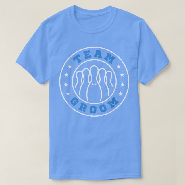 Team Brud Team Brudgum Bowling Sängkammarfest Bröl T Shirt (Design framsida)