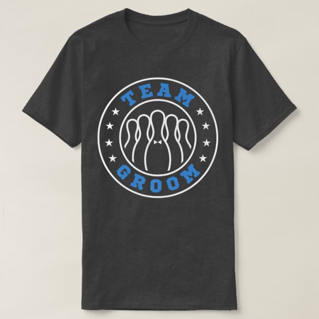 Team Brud Team Brudgum Bowling Sängkammarparty Brö T Shirt (Design framsida)
