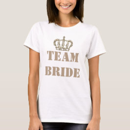 Team brud vit t-shirt
