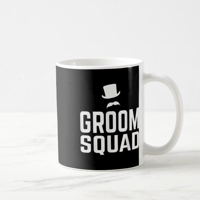 Team Brudgum Squad Bröllop Sängkammarparty Present Kaffemugg (Höger)