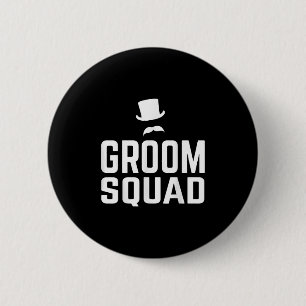 Team Brudgum Squadrons Bröllop Sängkammarparty Pre Knapp