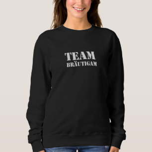 Team Brudgumman Svest Bröllopsfest Outfitidé T Shirt