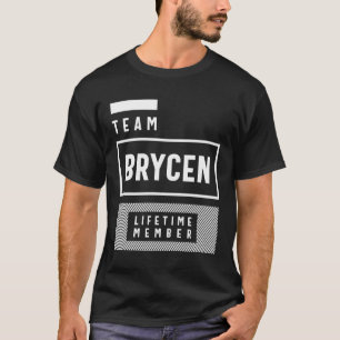 Team Brycen Livstid Member Personlig Namn T Shirt