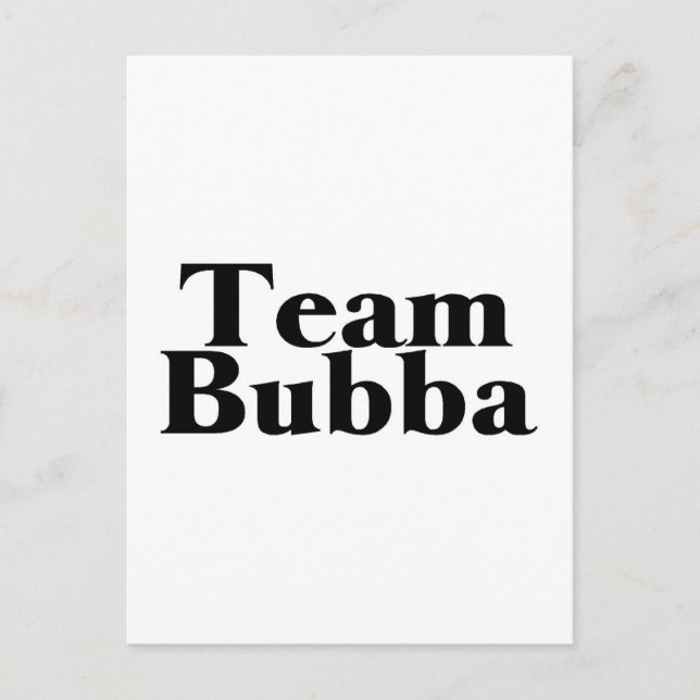 Team Bubba Vykort (Framsida)