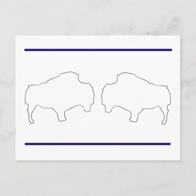 Team Buffalo Vykort (Framsida)